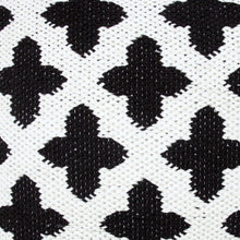 20" X 20" Green And White 100% Cotton Geometric Zippered Pillow