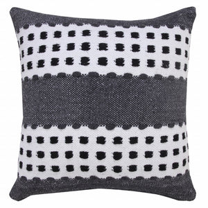 14" X 36" Yellow and White Throw Pillow