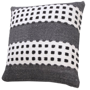 14" X 36" Yellow and White Throw Pillow