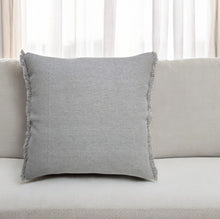 20" X 20" Jet Black 100% Cotton Zippered Pillow