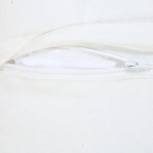 20" X 20" Jet Black 100% Cotton Zippered Pillow