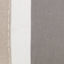 20" X 20" Rust And Gray Linen Striped Zippered Pillow