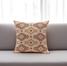 20" X 20" Navy And Light Gray 100% Cotton Geometric Zippered Pillow