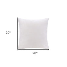 20" X 20" Dark Blue 100% Cotton Zippered Pillow