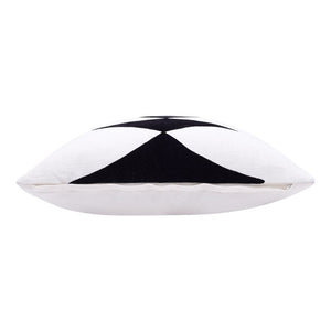 20" Black and White Throw Pillow