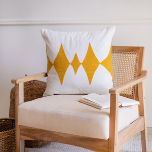 20" Black and White Throw Pillow