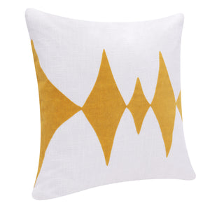 20" Black and White Throw Pillow