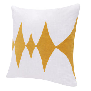 20" Black and White Throw Pillow
