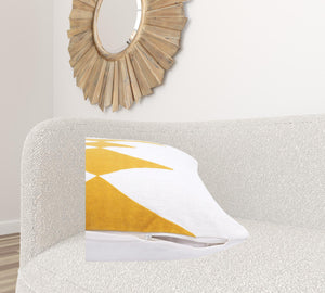 20" Black and White Throw Pillow