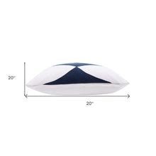 20" Black and White Throw Pillow