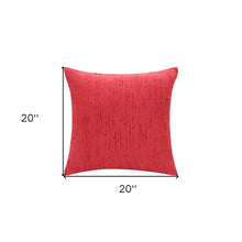 20" X 20" Black Linen Zippered Pillow
