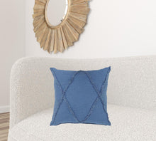 20" Gray Cotton Throw Pillow