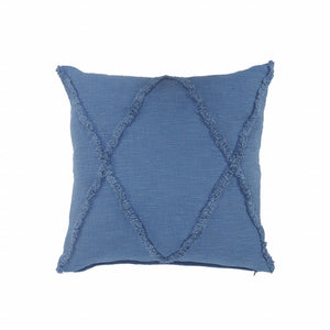 20" Gray Cotton Throw Pillow