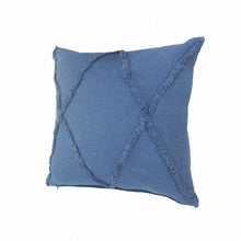 20" Gray Cotton Throw Pillow