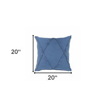 20" Gray Cotton Throw Pillow
