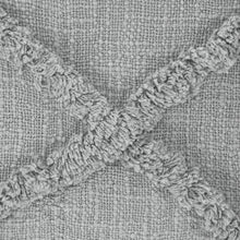 20" Gray Cotton Throw Pillow