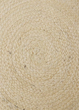 20" X 20" Brown Cotton And Jute Round Throw Pillow with Pompoms