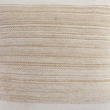20" Natural and Ivory Throw Pillow