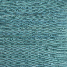20" Turquoise And Tan Cotton Color Block Throw Pillow