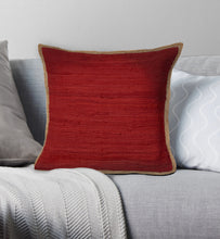 20" Turquoise And Tan Cotton Color Block Throw Pillow