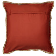 20" Turquoise And Tan Cotton Color Block Throw Pillow