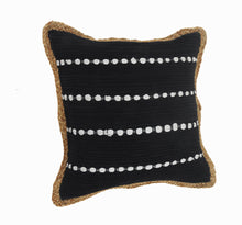 14" X 36" Blue and Beige Lumbar Throw Pillow