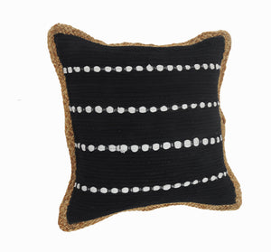 14" X 36" Blue and Beige Lumbar Throw Pillow