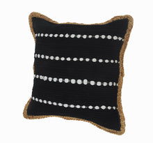 14" X 36" Blue and Beige Lumbar Throw Pillow