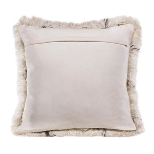 20" Black And White Fabric Geometric Throw Pillow