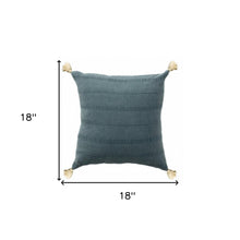 18" X 18" Burgundy 100% Cotton Zippered Pillow