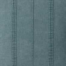 18" X 18" Aqua And Green 100% Cotton Zippered Pillow
