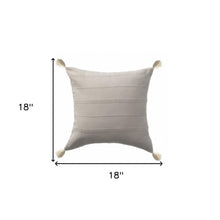 18" X 18" Burgundy 100% Cotton Zippered Pillow
