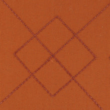 20" Orange And Dark Orange Diamond Cotton Throw Pillow