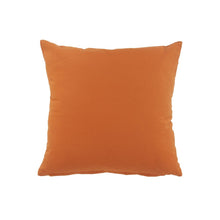 20" Orange And Dark Orange Diamond Cotton Throw Pillow