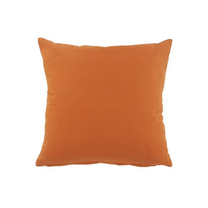 20" Orange And Dark Orange Diamond Cotton Throw Pillow
