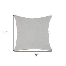 20" X 20" Classic Blue 100% Cotton Zippered Pillow