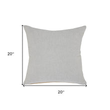 14" X 36" Light Gray Cotton Throw Pillow