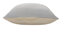 14" X 36" Light Gray Cotton Throw Pillow