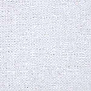 20" X 20" White 100% Cotton Zippered Pillow