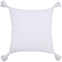 20" X 20" White 100% Cotton Zippered Pillow