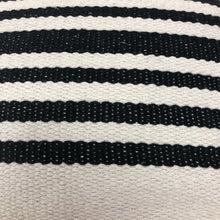 22" Black and White Throw Pillow