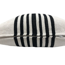 22" Black and White Throw Pillow