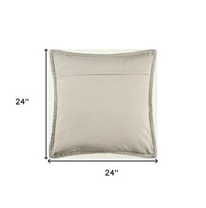 24" Blue Throw Pillow