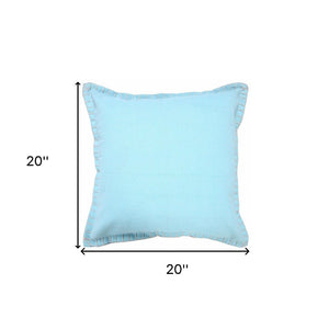 20" Black Cotton Throw Pillow