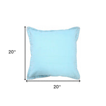20" Black Cotton Throw Pillow