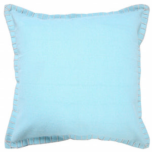 20" Black Cotton Throw Pillow