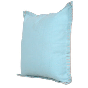 20" Black Cotton Throw Pillow
