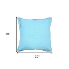 20" Black Cotton Throw Pillow
