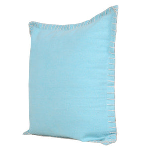 20" Black Cotton Throw Pillow
