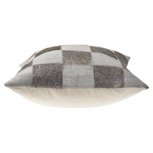 20" Silver and Brown Throw Pillow